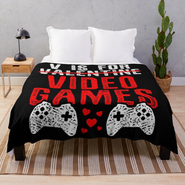 Item preview, V Is For Video Games Gamer Valentine's Day designed and sold by MerchDeviant.