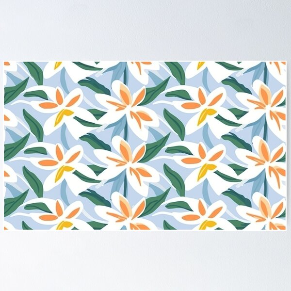 Item preview, white lily in watercolor style 3 designed and sold by FlaskLab.