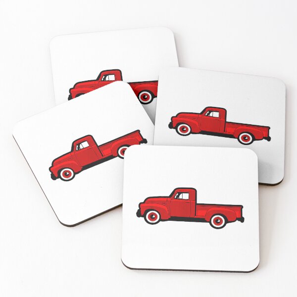 Item preview, Red Truck Vintage Classic Car designed and sold by MerchDeviant.