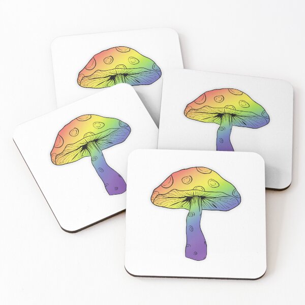 Item preview, Colorful Psychedelic Rainbow Mushroom Trippy Art designed and sold by MarcoTs12 ⭐⭐⭐⭐⭐.