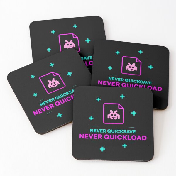 Item preview, Never Quicksave Never Quickload – Retro Gaming Quote Design designed and sold by PHRASEandSTYLE.