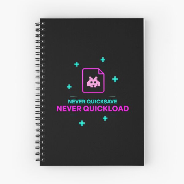Item preview, Never Quicksave Never Quickload – Retro Gaming Quote Design designed and sold by PHRASEandSTYLE.