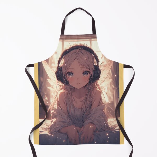 Item preview, Anime fairy girl with headphones designed and sold by ArtsJulian.