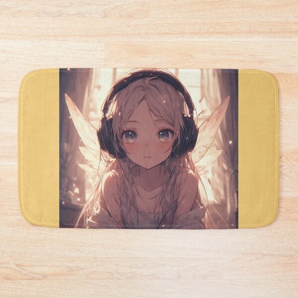 Item preview, Anime fairy girl with headphones designed and sold by ArtsJulian.
