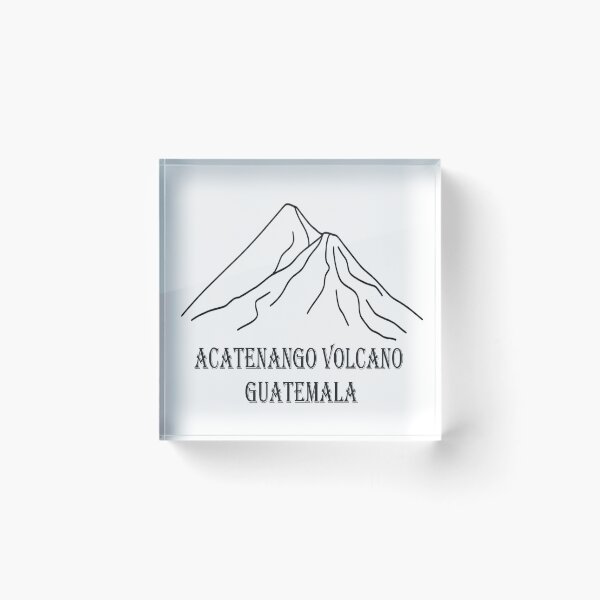 Item preview, Acatenango Volcano Line Art | Guatemala Mountain Hiking Minimal Design designed and sold by Globalcitytees.