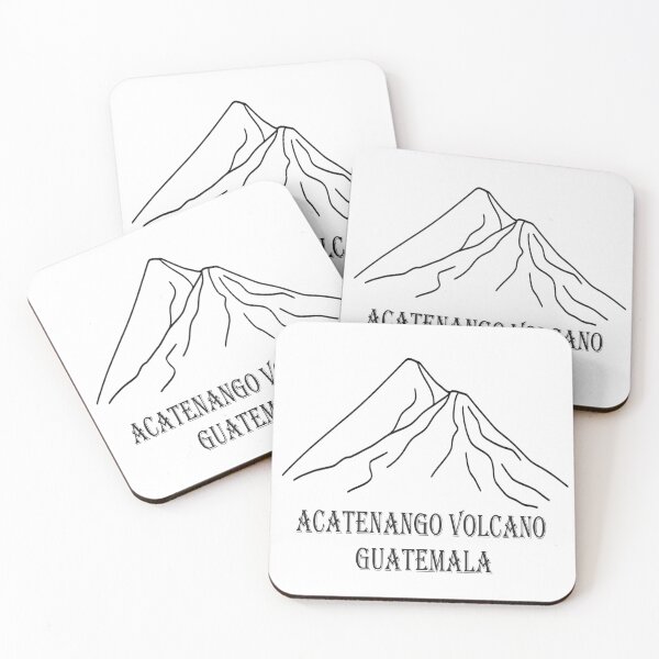 Item preview, Acatenango Volcano Line Art | Guatemala Mountain Hiking Minimal Design designed and sold by Globalcitytees.
