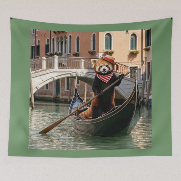 Item preview, Red Panda Gondolier designed and sold by Tridentulus.