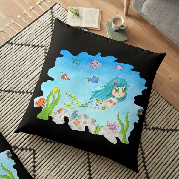 Into the deep Floor Pillow