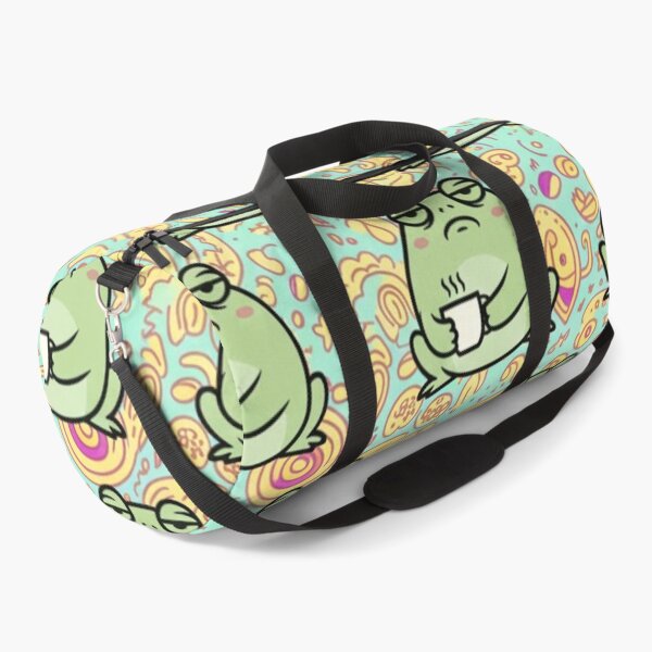 Item preview, Grumpy Frog Coffee Pattern – Funny Relatable Sarcastic Cute Frog Illustration designed and sold by anandsiva2703.