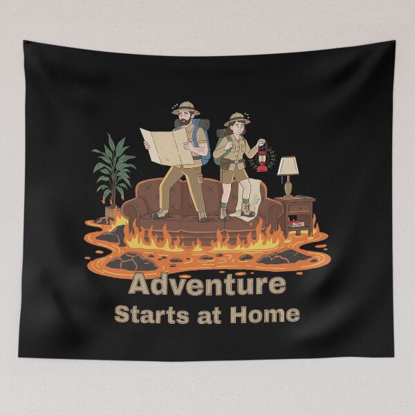 Item preview, Adventure Starts at Home designed and sold by alvin1002.