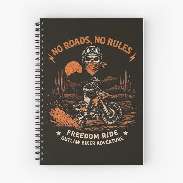 Item preview, No Roads No Rules – Retro Dirt Bike Adventure Tee | Freedom Ride Vintage Offroad Design designed and sold by SoulenCify.