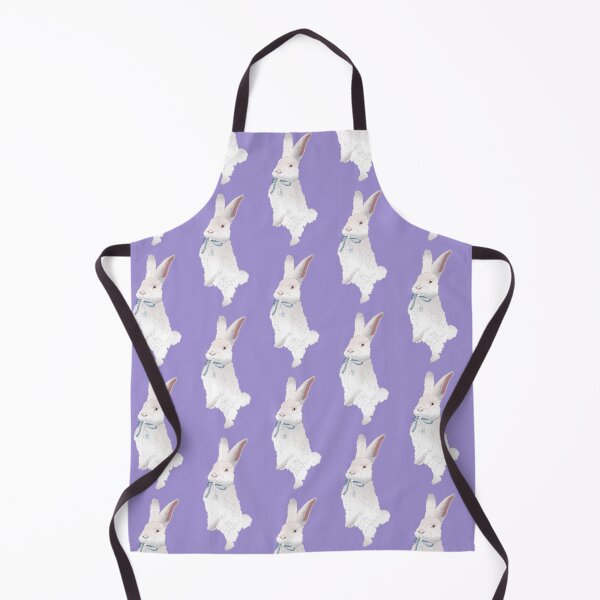 Item preview, Cute Animals Collection Easter White Bunny with Blue Ribbon designed and sold by Miza Drops.