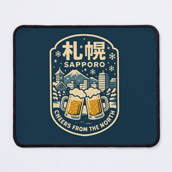 Item preview, Cheers Rising From Snowy Sapporo designed and sold by EdvvinStudios.