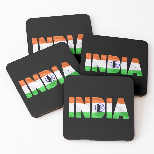 Item preview, INDIA - Flag Flying in Wind cut to Letters Souvenir Sticker Shirt designed and sold by Adam Gormley.