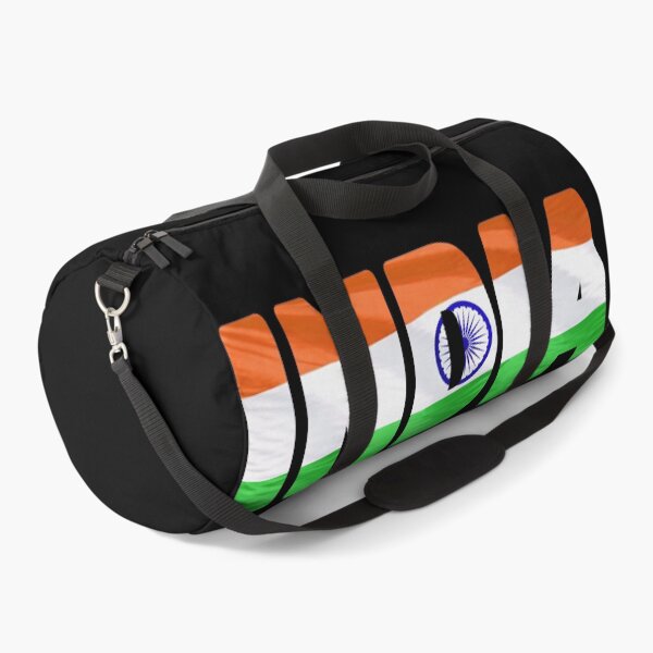 Item preview, INDIA - Flag Flying in Wind cut to Letters Souvenir Sticker Shirt designed and sold by Adam Gormley.