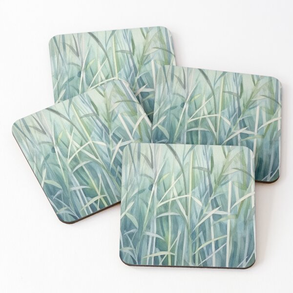 Item preview, grassy forest in watercolor style 4 designed and sold by FlaskLab.