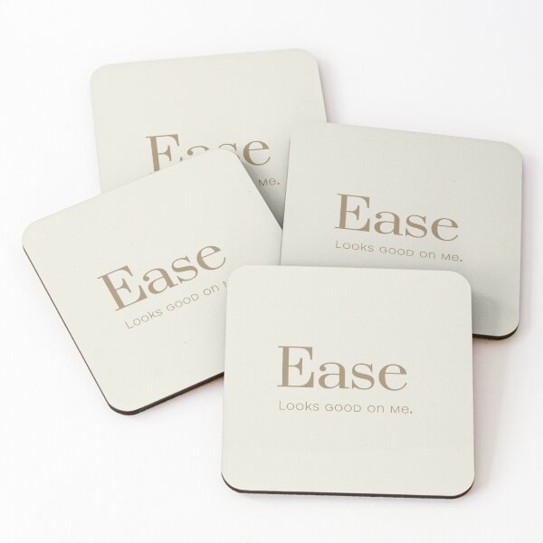 Item preview, Ease Looks Good on Me – Calm Minimal Quote Design designed and sold by Irene Catchmind.