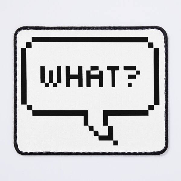 Item preview, 8 bit chat box what? pixel art designed and sold by tonylau81.