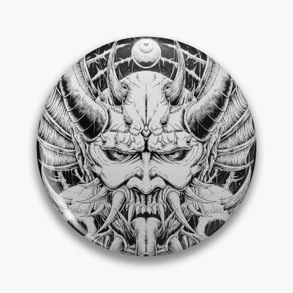 Item preview, Oni Skull Black And White Version designed and sold by Irvan Yuda Pratama.