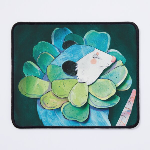 Item preview, Opossum Succulent illustration designed and sold by genleeartt.