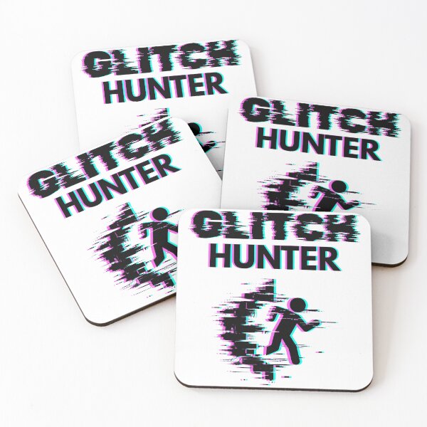 Item preview, Glitch Hunter – Digital Runner Glitch Art Design designed and sold by PHRASEandSTYLE.