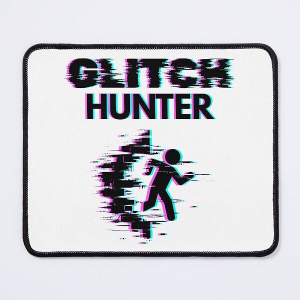 Item preview, Glitch Hunter – Digital Runner Glitch Art Design designed and sold by PHRASEandSTYLE.