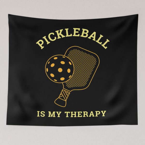 Aperçu de l'œuvre Le pickleball est ma thérapie (à la raquette) créée et vendue par sharleneas.