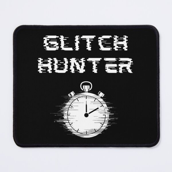 Item preview, Glitch Hunter – Time Attack Glitch Text and Stopwatch Design designed and sold by PHRASEandSTYLE.