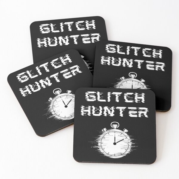 Item preview, Glitch Hunter – Time Attack Glitch Text and Stopwatch Design designed and sold by PHRASEandSTYLE.