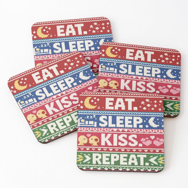 Item preview, Eat sleep kiss repeat designed and sold by Mauswohn.