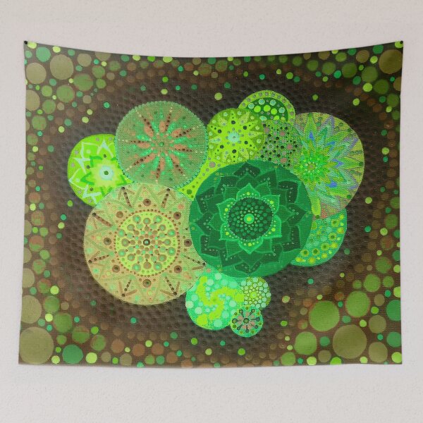 Item preview, Green glow mandalas designed and sold by JWRocks.