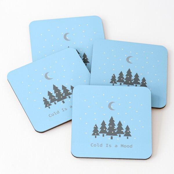 Item preview, Minimalist Winter Night Forest with Moon and Snow designed and sold by Clay Artista.
