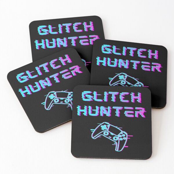 Item preview, Glitch Hunter – Dynamic Glitch Gaming Text and Controller Design designed and sold by PHRASEandSTYLE.
