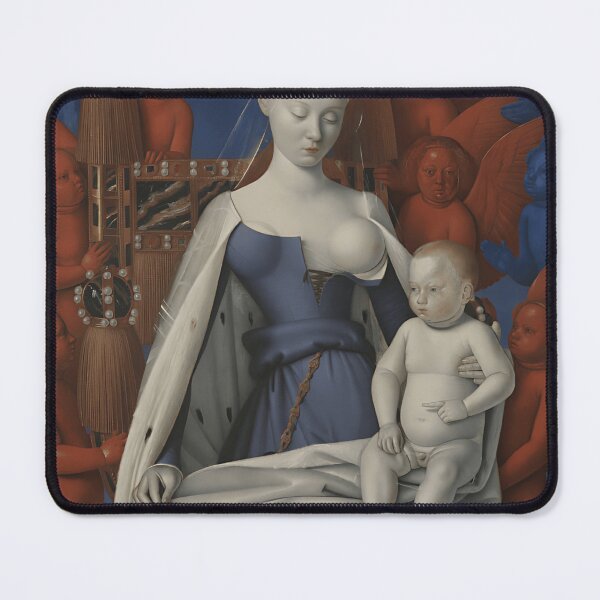 Item preview, Virgin and Child – Surrounded by Angels (Fouquet Tribute) designed and sold by VektorVibe.
