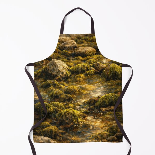 Item preview, Moss-Covered Rocks in Clear Water. designed and sold by druidwolfart.