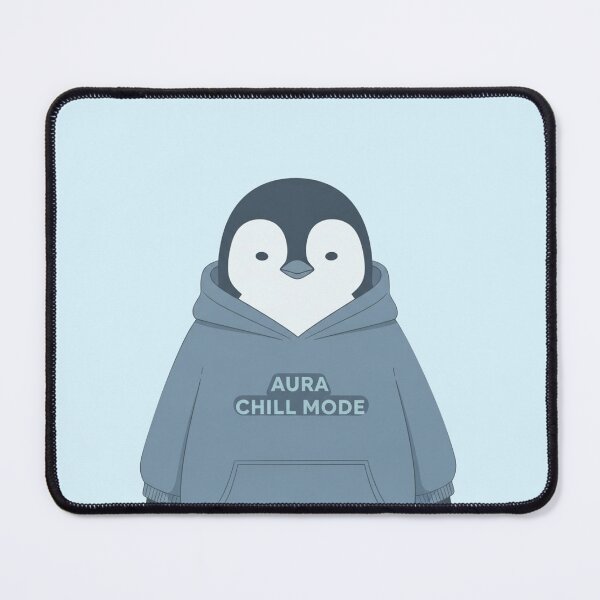 Item preview, Pastel Penguin Sticker No Outline | Aura Chill Mode Cute Meme Art designed and sold by Moon's Arts.
