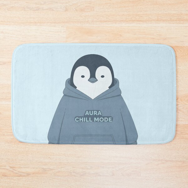 Item preview, Pastel Penguin Sticker No Outline | Aura Chill Mode Cute Meme Art designed and sold by Moon's Arts.