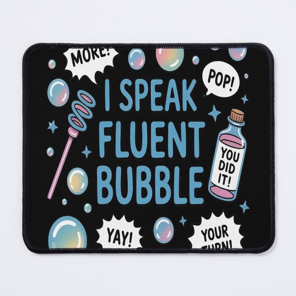 Item preview, SLP Speech Language Pathologist I Speak Fluent Bubble designed and sold by FluoroWave.