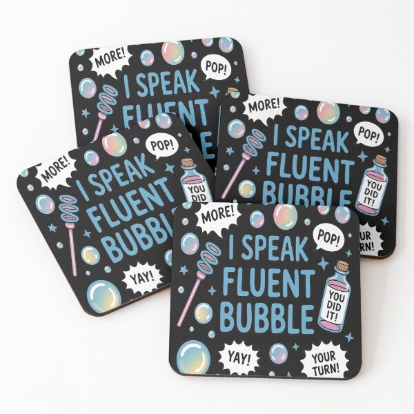 Item preview, SLP Speech Language Pathologist I Speak Fluent Bubble designed and sold by FluoroWave.