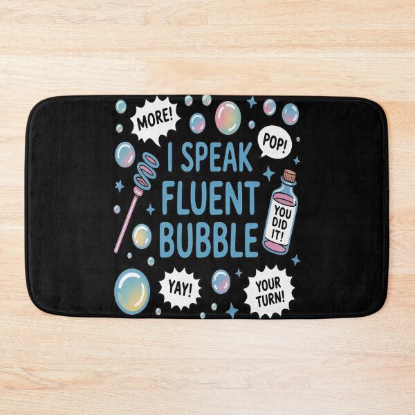 Item preview, SLP Speech Language Pathologist I Speak Fluent Bubble designed and sold by FluoroWave.