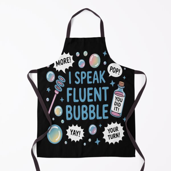 Item preview, SLP Speech Language Pathologist I Speak Fluent Bubble designed and sold by FluoroWave.