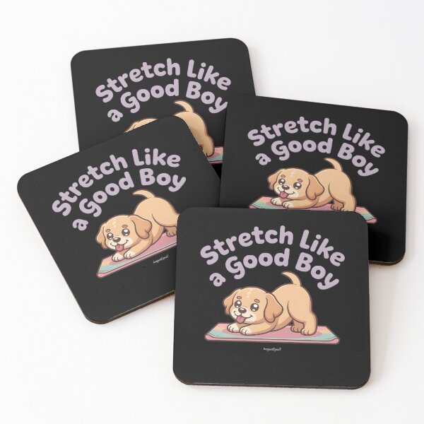 Item preview, Dog Yoga – Stretch Like a Good Boy Cute Yoga Dog Shirt designed and sold by ImaginedSpace7.