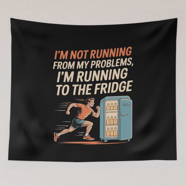 Item preview, Snacks vs Workout Running to Fridge designed and sold by FluoroWave.