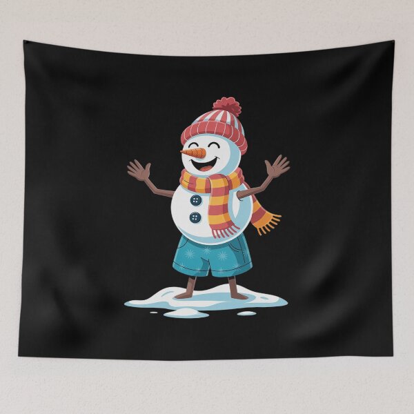 Item preview, Snowman in Swim Trunks for Vacation designed and sold by FluoroWave.