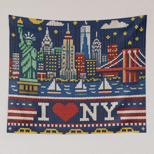 Item preview, I love NYC, knitting picture designed and sold by Mauswohn.
