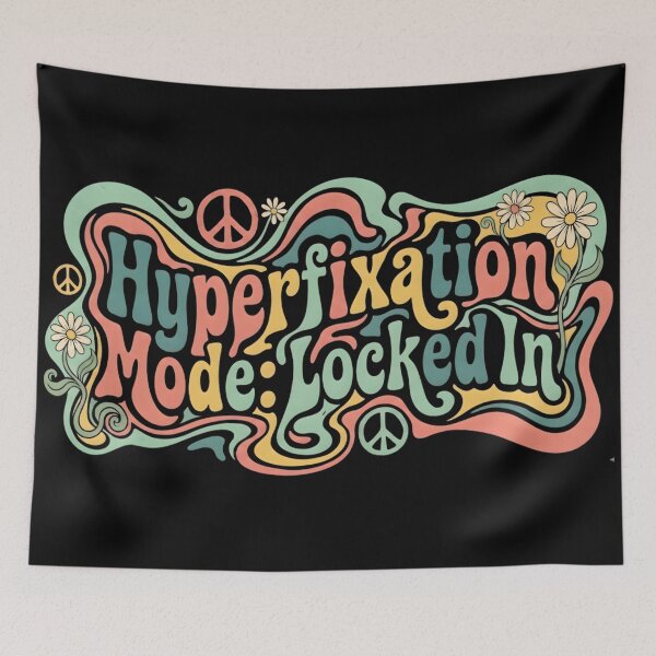 Item preview, Hyperfixation Mode Retro 70s Psychedelic Liquid Art designed and sold by auxincaftan0o.