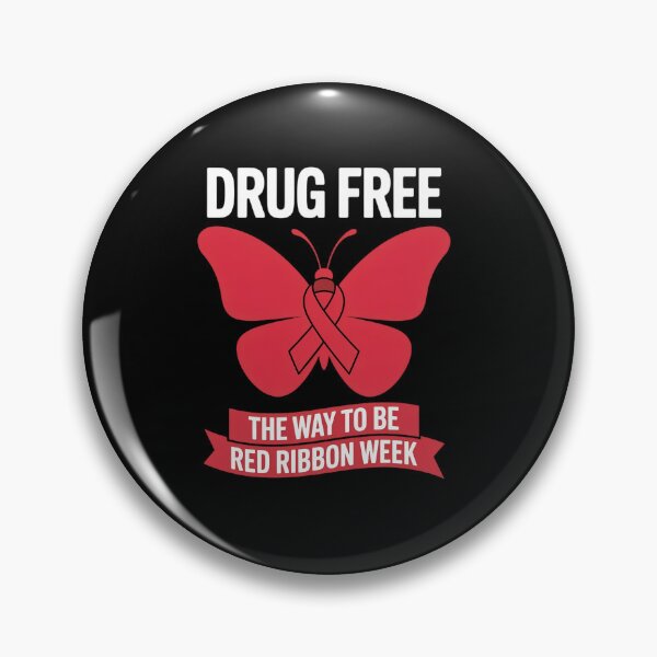 Item preview, Drug Free The Way To be Red Ribbon Awareness Week butterfly designed and sold by RonnasJackson.
