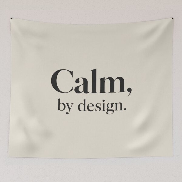 Item preview, Calm, by Design – Modern Minimal Quote designed and sold by Irene Catchmind.