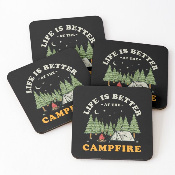 Item preview, Life Is Better At The Campfire Funny Camper Camp Camping designed and sold by huftyfnruppe.
