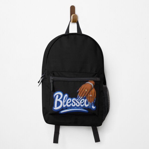 Item preview, Blessed Blinging blue Nails designed and sold by Walkaaa Designs.